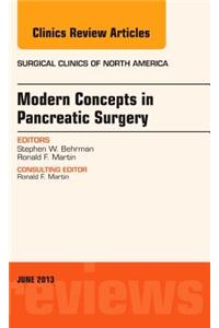 Modern Concepts in Pancreatic Surgery, an Issue of Surgical Clinics
