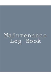 Maintenance Log Book