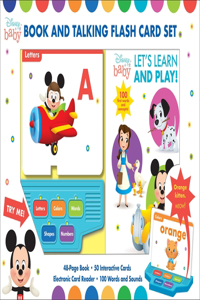 Disney Baby: Let's Learn and Play! Book and Talking Flash Card Sound Book Set