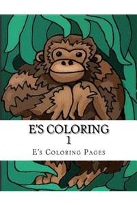 E's Coloring 1
