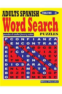ADULTS SPANISH Word Search Puzzles. Vol. 3