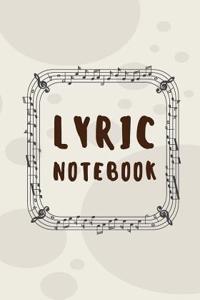 Lyrics Notebook: Lyrics Notebook 7x10 with 104 Pages - Lined/Ruled Paper Journal for Writing - For Musician, Music Lover, Songwriter (L