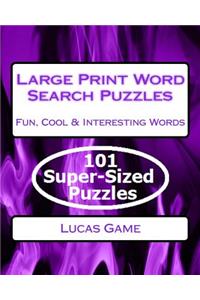 Large Print Word Search Puzzles