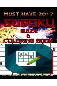 Sudoku, Maze and Coloring Book