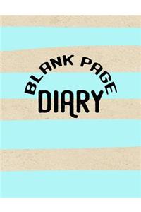 Blank Page Diary