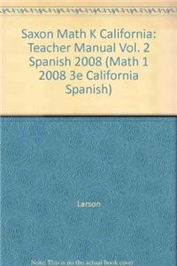 Saxon Math K California