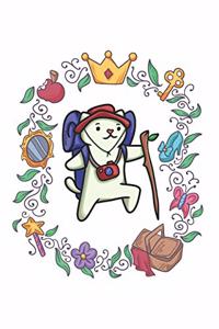 Hiking Fairy Tale Cat Notebook