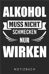 Alkohol Muss Nicht Schmecken Nur Wirken