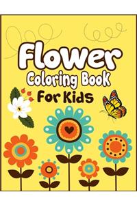 Flower Coloring Book for Kids