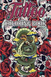 Tattoo Coloring Book for Adults