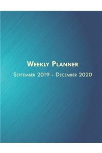 Weekly Planner September 2019 - December 2020