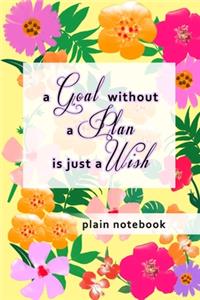 Blank Plain Notebook