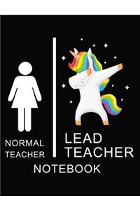 Normal Teacher Lead Teacher Notebook