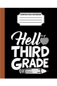 Composition Notebook Hello Third Grade