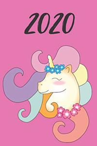 2020 Termin-Kalender DIN A5 Einhorn