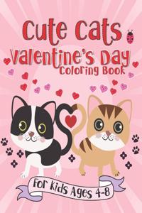 Cute Cats Valentine's Day Coloring Book