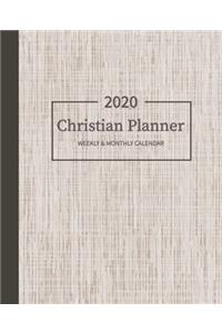 2020 Christian Planner Weekly & Monthly Calendar