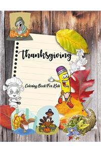 Thanksgiving Autumn Coloring book for kids