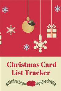 Christmas Card List Tracker