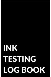 Ink Testing Log Book, for Fountain Pens, Calligraphy Pens, Inks, and Colors