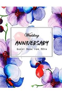 Guest Book Wedding Anniversary for 30th