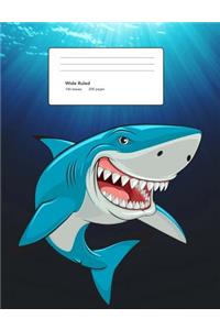 Shark School Supplies Composition Notebook