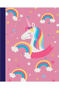 Composition Notebook: Cute Unicorn Composition Notebook College Ruled, Composition Book for School/Teacher Notebook for Students, Girls, Woman, Girly, Teens, Education Re