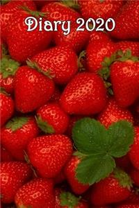 Diary: Strawberries - Bespoke, Personalised Desk Diary. Contact Us If You Would Like Your Own Image, Name or Other Text on a Book