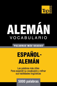 Vocabulario español-alemán - 5000 palabras más usadas