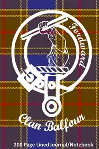 Clan Balfour 200 Page Lined Journal/Notebook