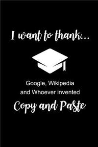 I Want to Thank...