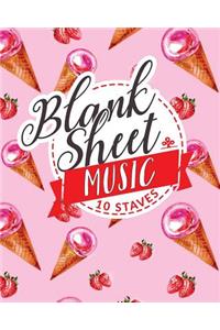 Blank Sheet Music - 10 Staves