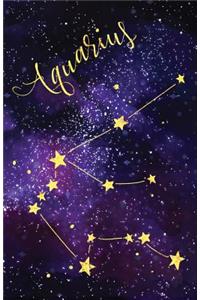 Bullet Journal Zodiac Sign Aquarius Constellation