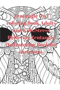 Zentangle Owl Coloring Book Adults and Kids: Stress Relieving Zentangle Owl Coloring Book for Christmas.