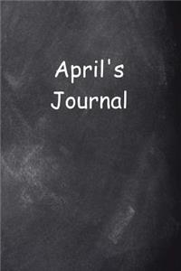 April Personalized Name Journal Custom Name Gift Idea April