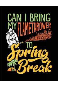 Can I Bring My Flamethrower To Spring Break