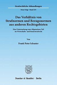 Das Verhaltnis Von Strafnormen Und Bezugsnormen Aus Anderen Rechtsgebieten