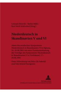 Niederdeutsch in Skandinavien V Und VI