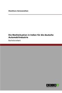 Die Marktsituation in Indien für die deutsche Automobilindustrie