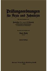 Prüfungsordnungen Für Ärzte Und Zahnärzte
