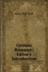 German Romance: Editor's Introduction
