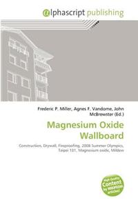 Magnesium Oxide Wallboard