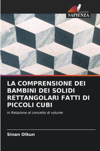 Comprensione Dei Bambini Dei Solidi Rettangolari Fatti Di Piccoli Cubi