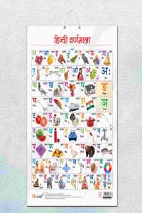 HINDI VARNMALA CHART GLOSS LAMINATED |Vibrant Hindi Varnmala: Gloss-Laminated Learning Chart