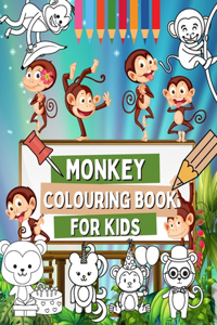 Monkey Colouring Book For Kids