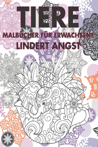 Malbücher für Erwachsene - Lindert Angst - Tiere