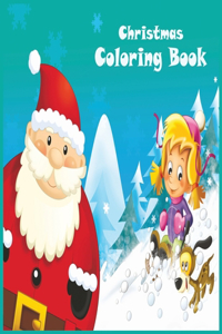 Christmas Coloring Book: The Christmas Activity Book for Kids - Ages 6-10 - 50 Unique beautifully-illustrated Pages to Color with Snowman, Reindeer, Santa Claus & More