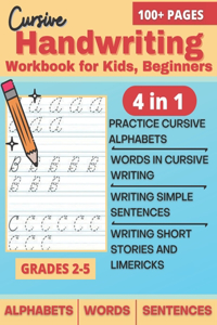 Cursive Handwriting Workbook for Kids Beginners