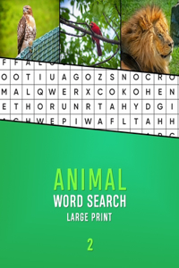 Animal Word Search Large Print 2