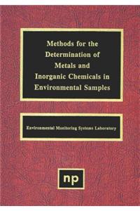 Methods for the Determination of Metals in Environmental Samples